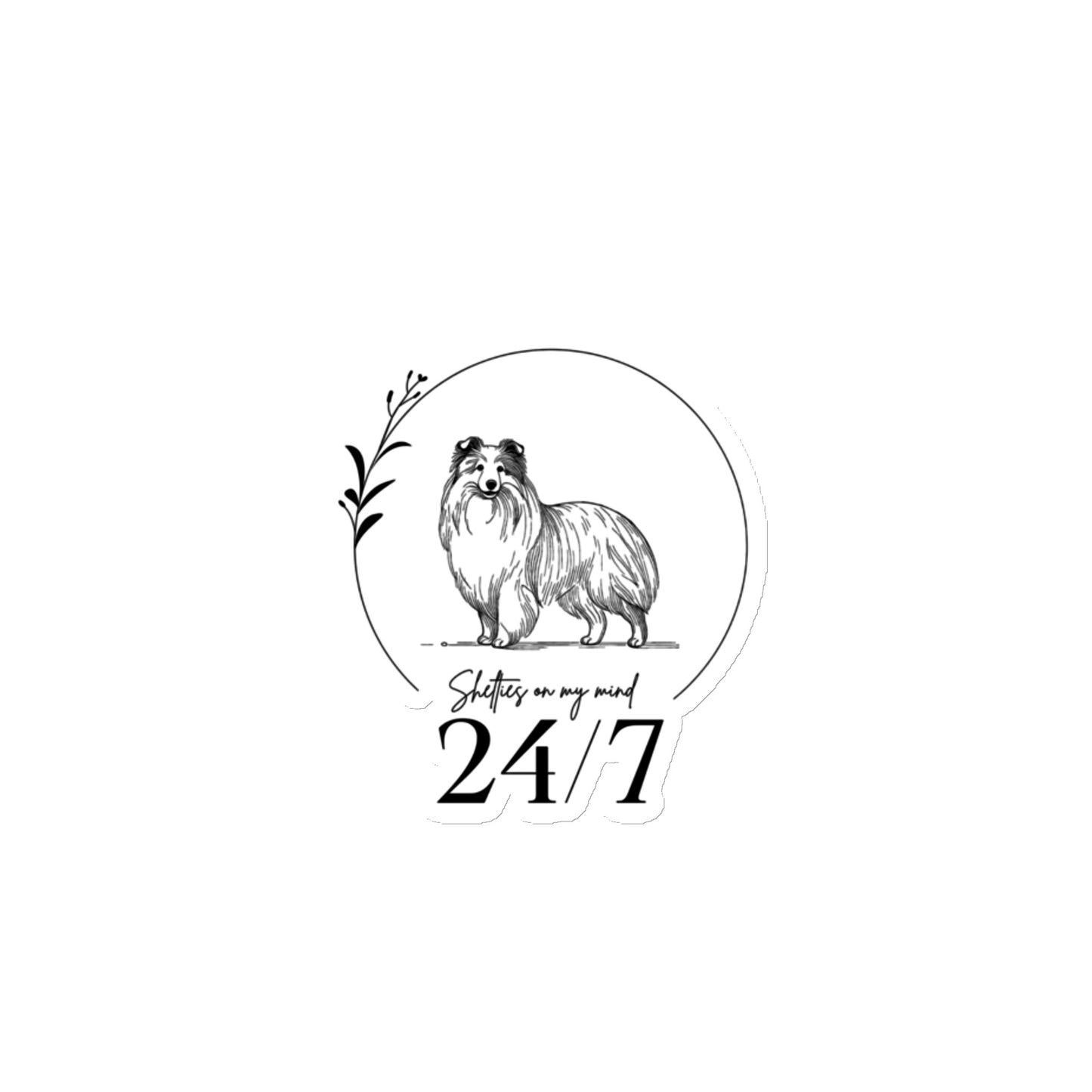 Magnet "Shelties on my mind 24/7"