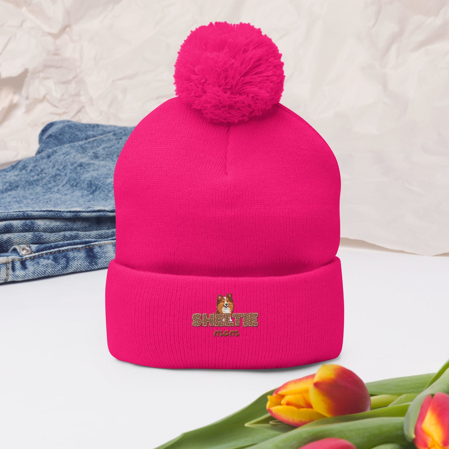 Pom-Pom Beanie Sable