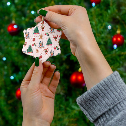 Blue Merle Ceramic Ornament - 4 shapes