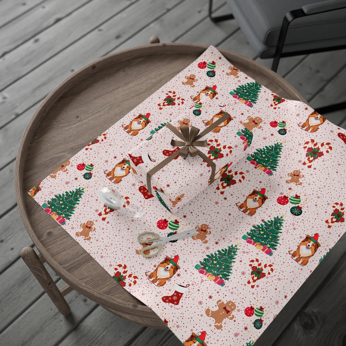 Sable Christmas Wrapping Paper