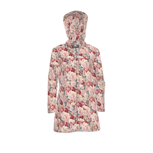 Womens Hooded Rain Mac Rosa - Sheltie Connect