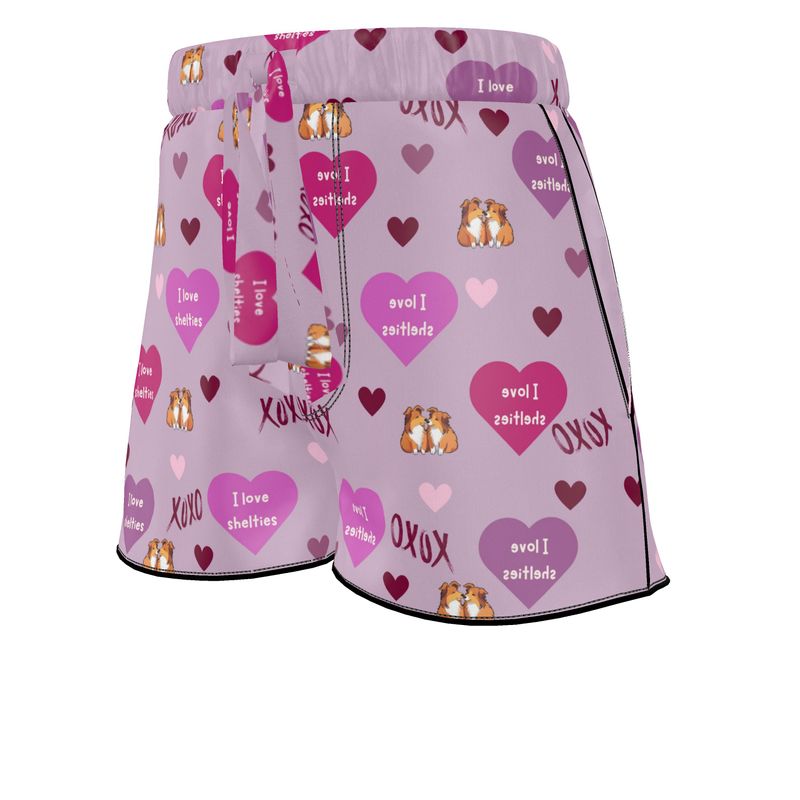 Womans luxury pyjama shorts Flora & Rosa - Sheltie Connect