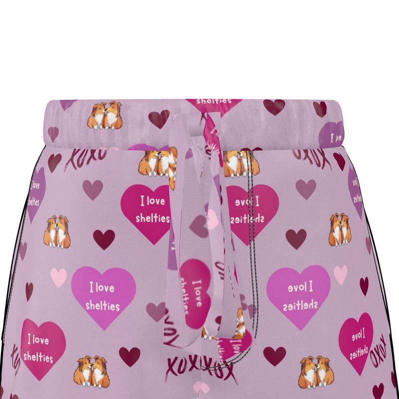 Womans luxury pyjama shorts Flora & Rosa - Sheltie Connect