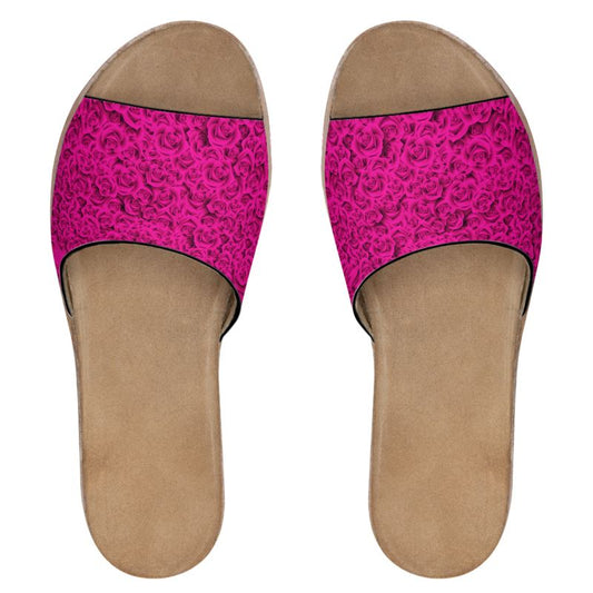 Woman Leather slippers Rosa - Sheltie Connect