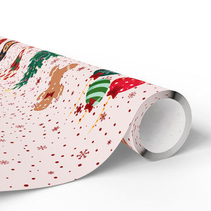 Tricolor Christmas Wrapping Papers