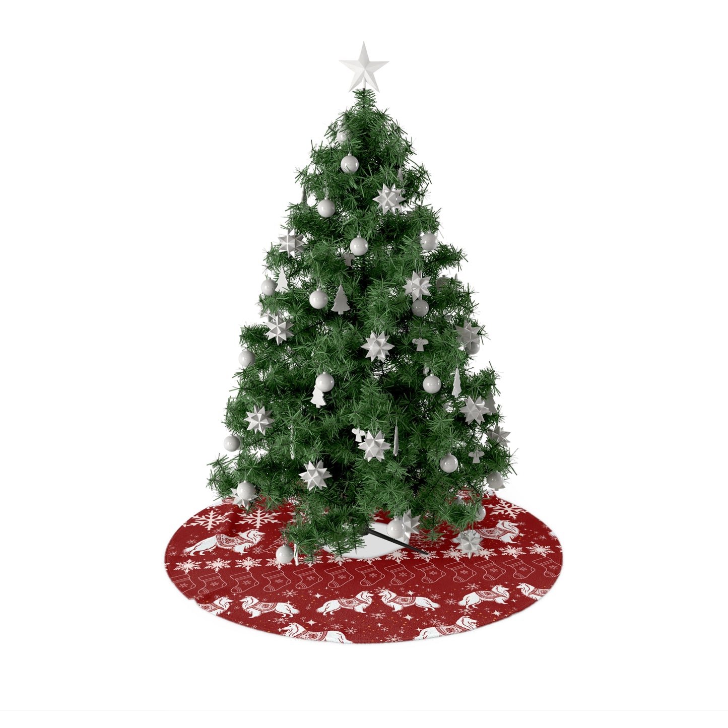 Christmas Tree Skirts - Sheltie Holiday Design