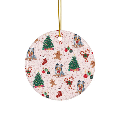 Blue Merle Ceramic Ornament - 4 shapes