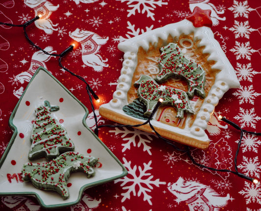 Table runner Sheltie Christmas