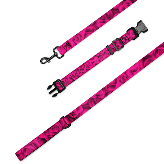 Sheltie collar & leash Rosa - Sheltie Connect