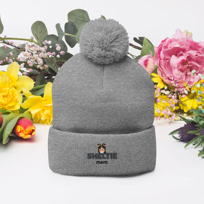 Pom-Pom Beanie Tricolor