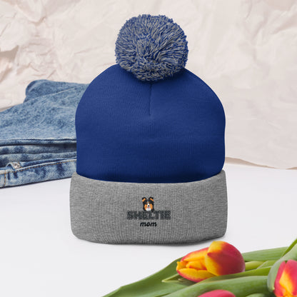 Pom-Pom Beanie Tricolor