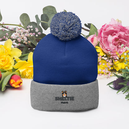 Pom-Pom Beanie Tricolor