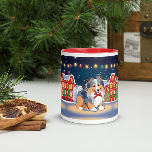 Christmas Mug Blue Merle