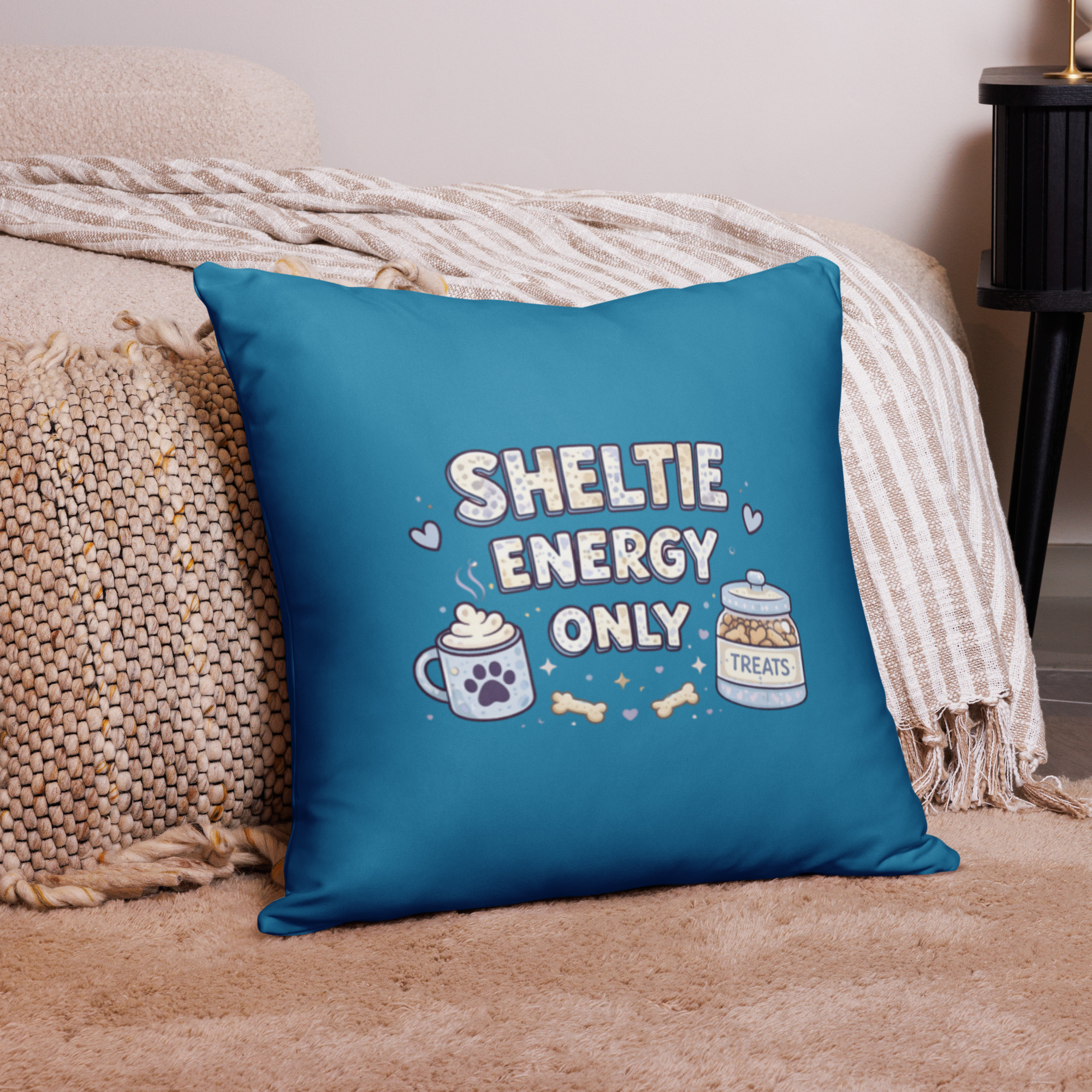 Sheltie Pillow Blue - Image 2