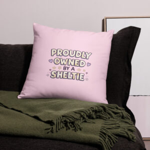 Sheltie Pillow Pink