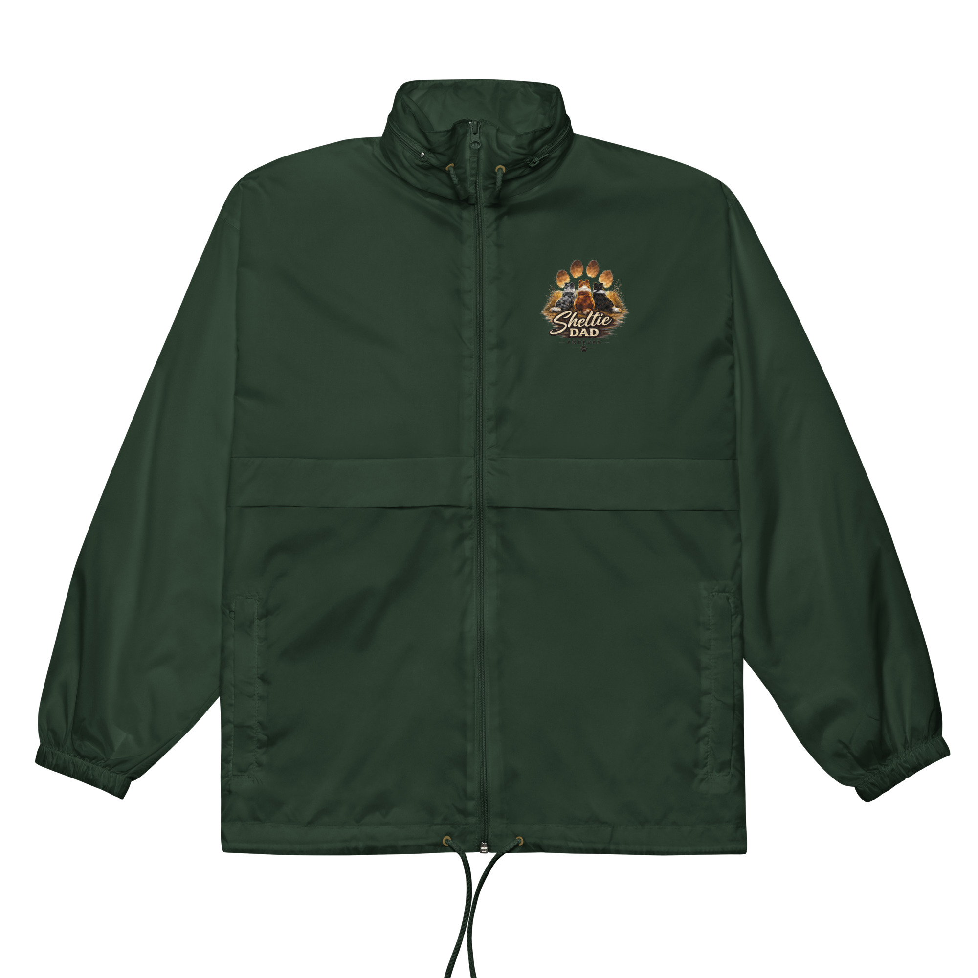 Unisex windbreaker Sheltie Dad Forever - Image 6