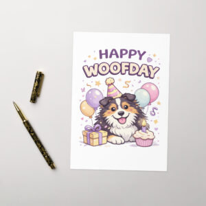 Greeting card Happy Woofday