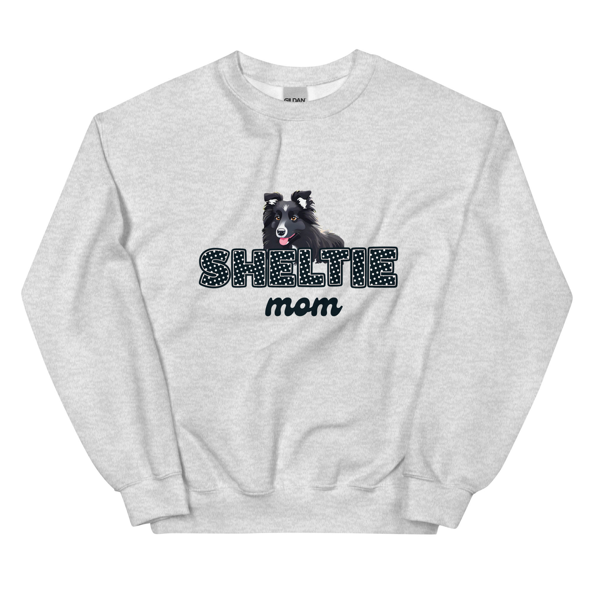Sheltie Mom Bi Black Sweatshirt - Image 19