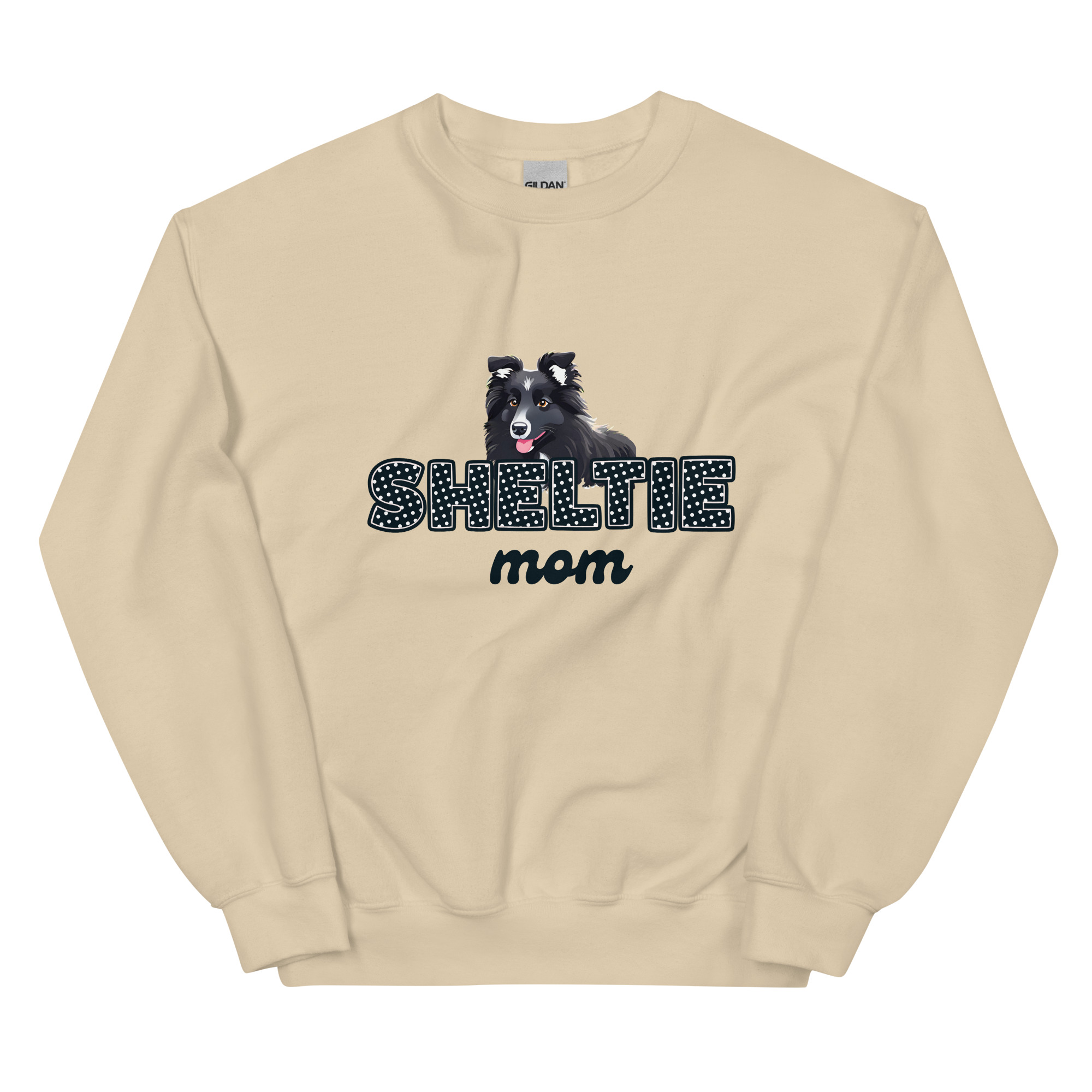 Sheltie Mom Bi Black Sweatshirt - Image 15