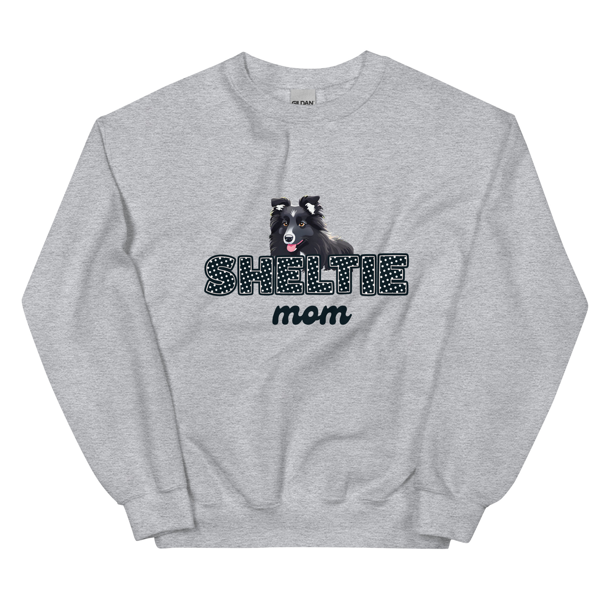 Sheltie Mom Bi Black Sweatshirt - Image 13