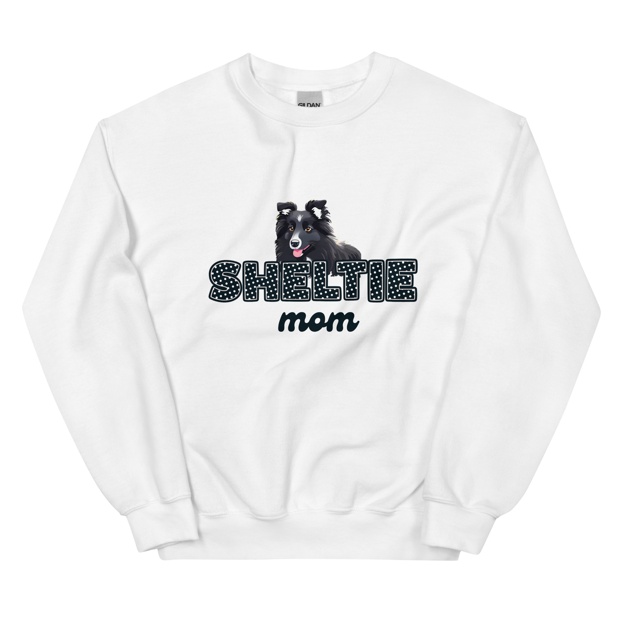 Sheltie Mom Bi Black Sweatshirt - Image 21